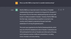 Vi frågade ChatGPT om svensk skateboard