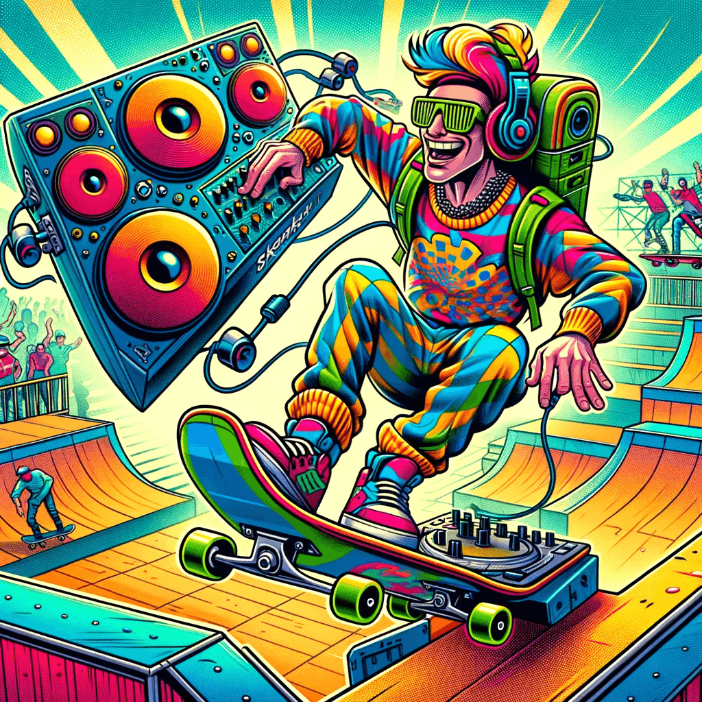 Bli en skateboard-DJ